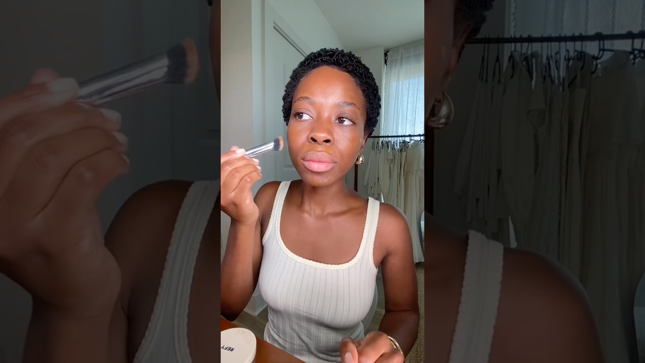 5 min makeup 🤍 #makeuplook #makeuptutorial