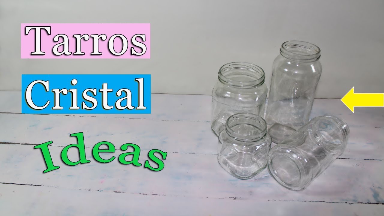 tengo hambre al revés Chaqueta 7 Ideas con Botes de Cristal manualidades - YouTube