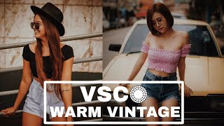 VSCO TUTORIAL : Cara Edit Foto Filter Warm Vintage  | VSCO FULLPACK