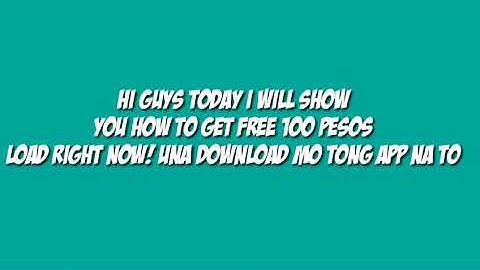 FREE 100 PESOS LOAD ON TNT SMART GLOBE ANY NETWORKS!