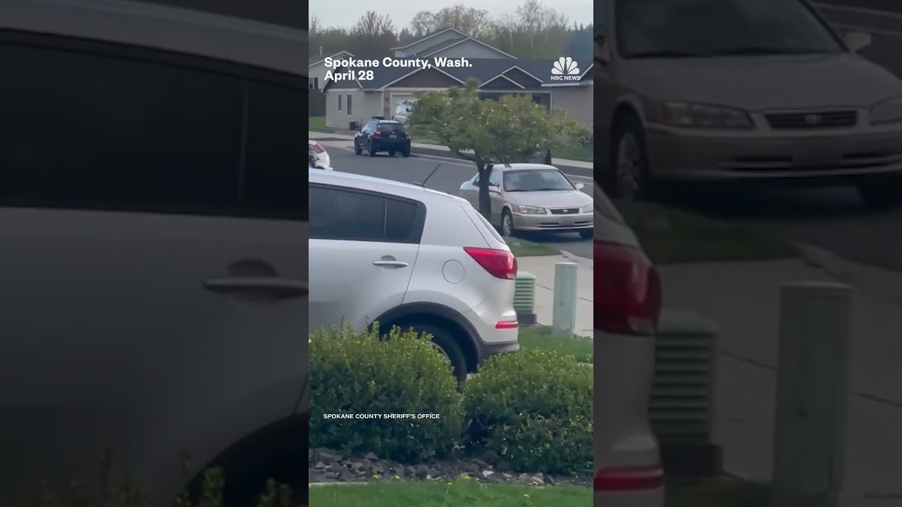 Police arrest a woman after she drover her car onto a sidewalk and tried to hit a child on a bike