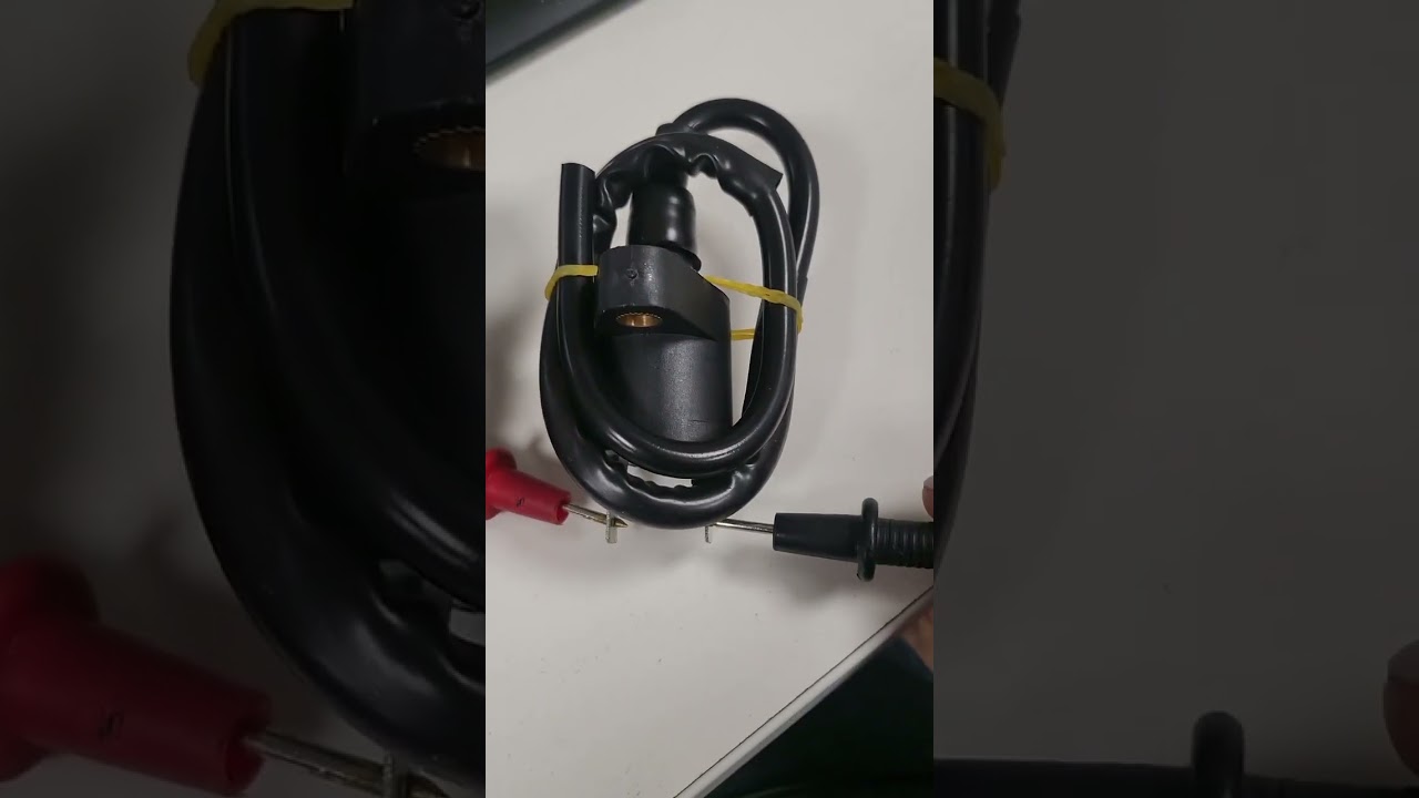 testing a motorcycle coil 2 terminal and 1 ht lead Ohms test
