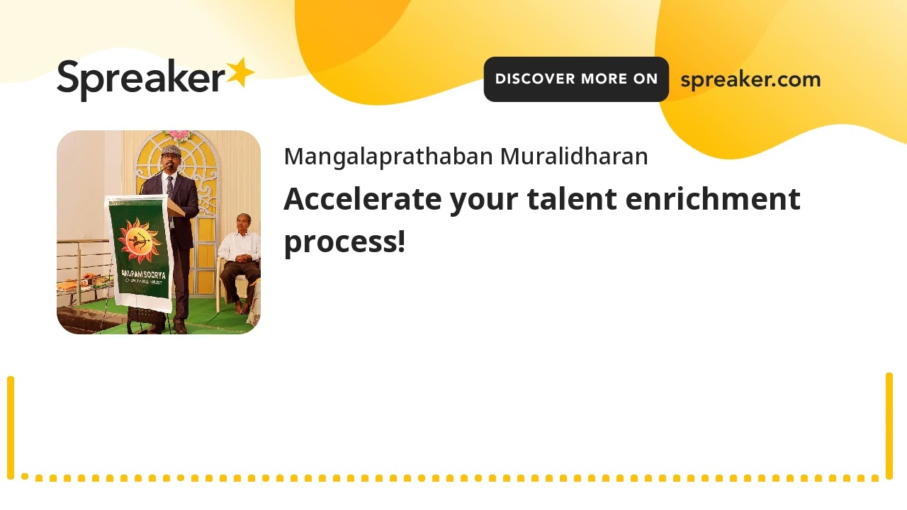 Accelerate your talent enrichment process! (made with Spreaker)