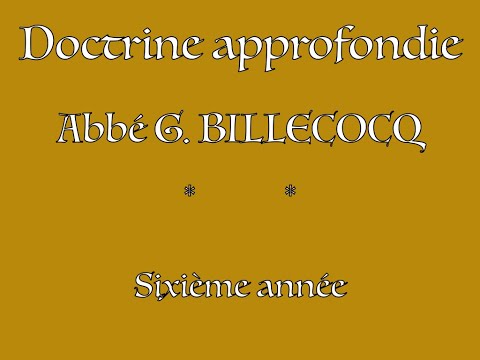 mar. 7 oct. 19H15<br/>Doctrine approfondie - cours 3 : La correction fraternelle - abbé G. Billecocq