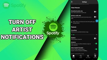 How To Turn Off Artist Notifications On Spotify Music And Podcasts App