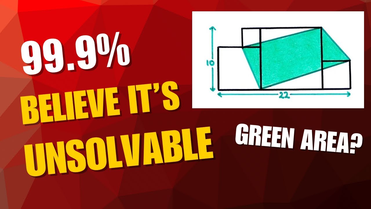Why can't anyone solve this geometry problem? - YouTube