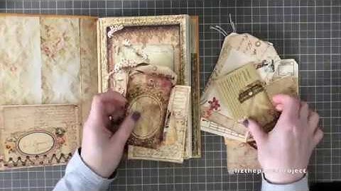 Beginner Journal From A Large Envelope- No Sewing - Easy DIY part 3 of 3 #lizthepaperproject