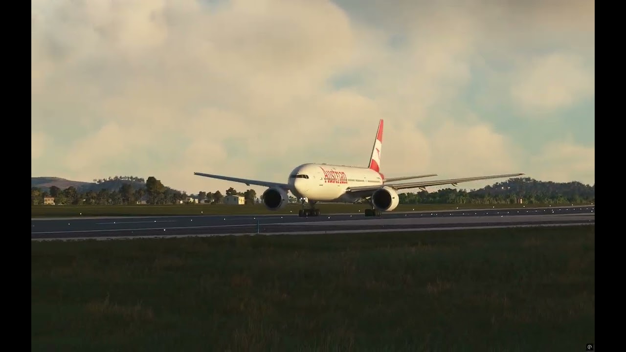 MSFS 2020 Boeing 777-200ER Taking of from Athens