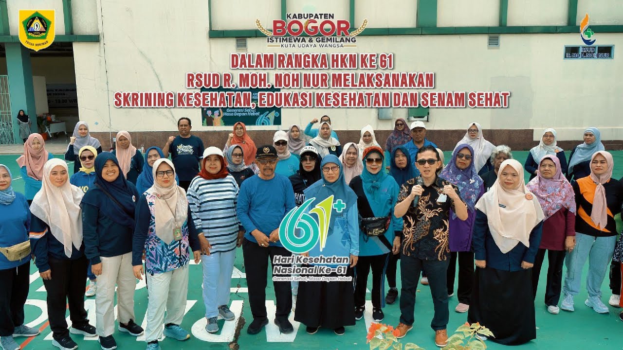 RSUD R. Moh. Noh. Nur melaksanakan Edukasi Gizi Seimbang, Senam Sehat , dan Skiring Kesehatan