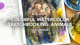 Colorful Watercolor Sketchbooking with Jane Beata | Animals