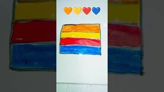 Perfect Rainbow Slice 🎂🌈#Shorts #CakeArt #Rainbow #OddlySatisfying #Trending