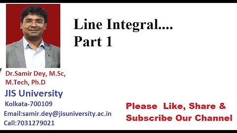 Line Integral.... Part 1