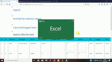 cara export data ke exel dengan php