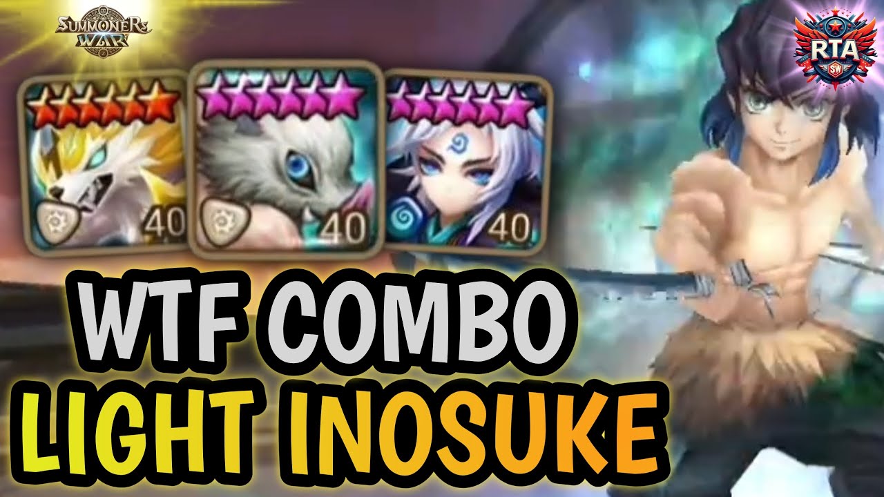 GUARDIAN COMBO with LIGH INOSUKE - Summoners War RTA