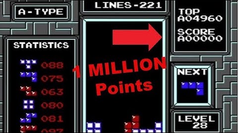NES Tetris: 1 Million Points EXACTLY