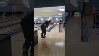 Big Boy Roy 2handed bowling #gym #bowling #skills #fun