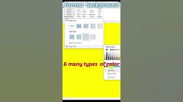 Format background in ms word #shorts #msword #trendingshorts