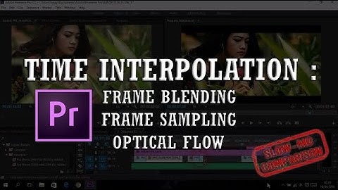 Time Interpolation : Frame Sampling vs Frame Blending vs Optical Flow | Slow Motion Video