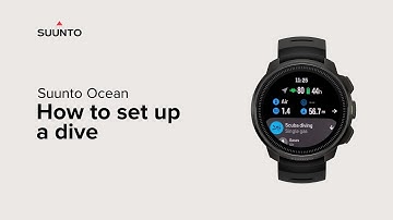 How to set up a dive on the Suunto Ocean