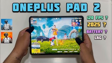 ONEPLUS PAD 2 FOR BGMI IN 2025 | ONEPLUS PAD 2 BGMI TEST 120 FPS #onepluspad2 #120fps #review