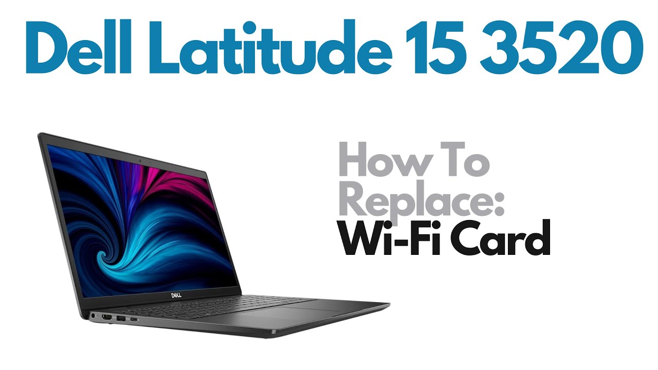Как заменить карту памяти Wi-Fi Bluetooth для ноутбука Dell Latitude 15 3520