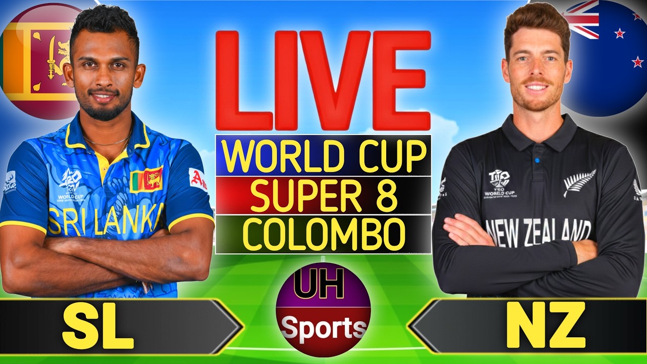🔴NZ vs SL, T20 WC 2026 Live Cricket Match Score Commentary, SL Bat, T20 Live match today, 2nd Inning