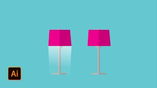 Lamp Flat Design / Illustrator Tutorial/Lian Burmese