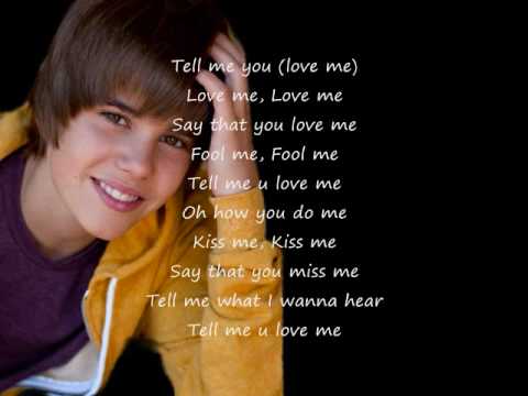 Love Me By Justin Bieber Lyrics Hq Youtube