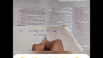 Cu.Bcom(Mejor/Hons)- Sem.1CCF- Financial Accounting-1-Rectification of Error-Cu.Bcom(H) 2007