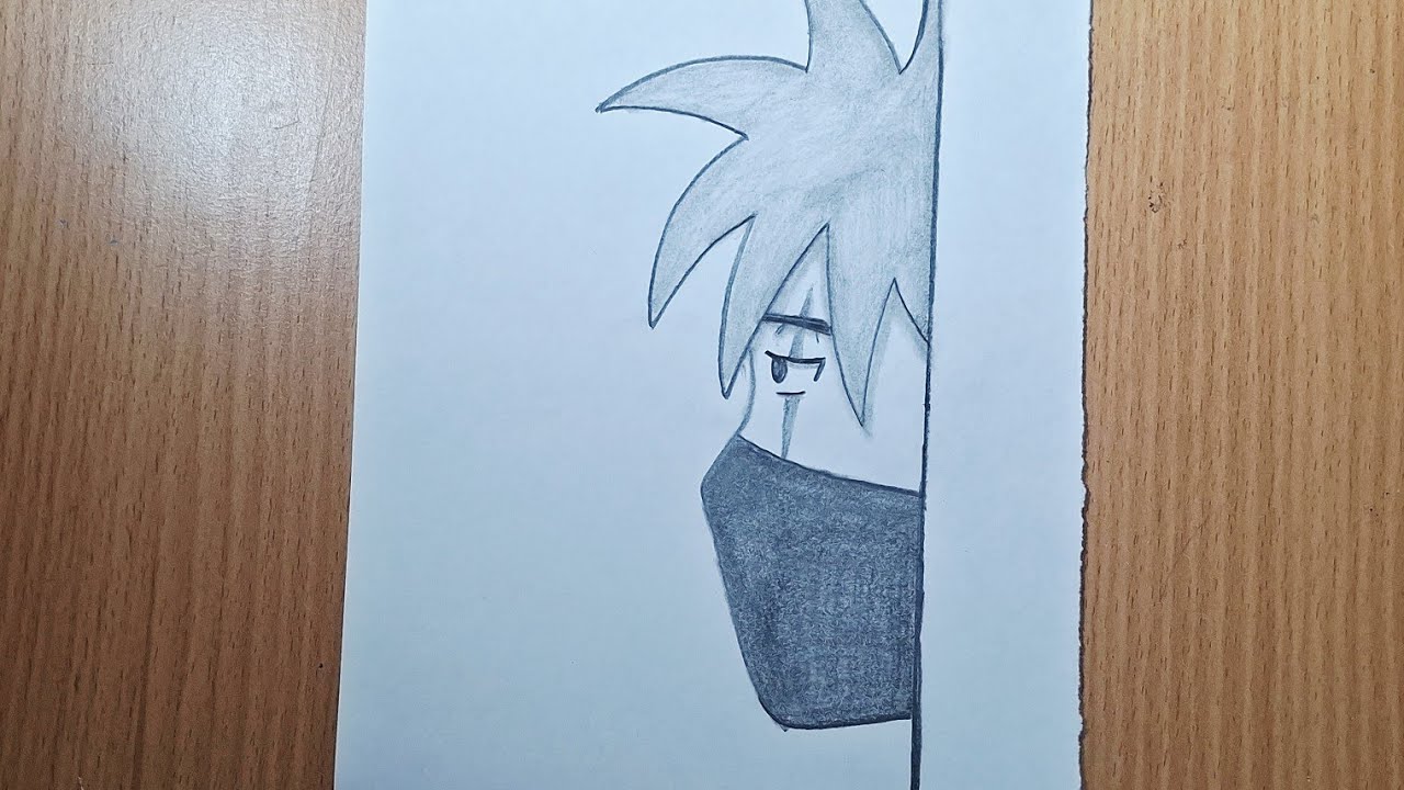 Easy Kakashi drawing for beginners | how to draw Kakashi Step-by