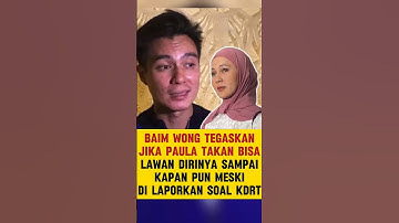 Baim sebut Paula tak bisa lawan dirinya #baimwong #paulaverhoeven #raffiahmad #rubenonsu