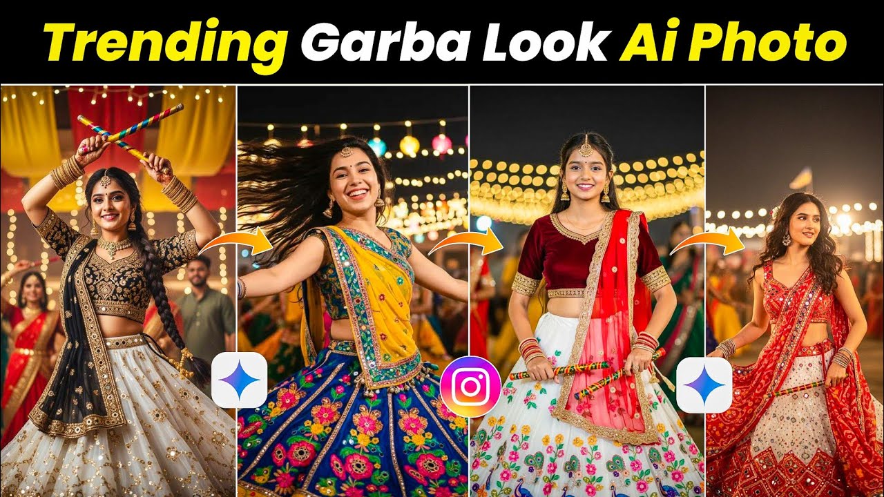 Trending Garba Look Ai Photo Editing  Prompt || Google Gemini Navratri Photo Editing ||