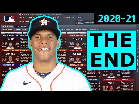 I reset MLB to 2012 and created an alternate universe (2020-21)