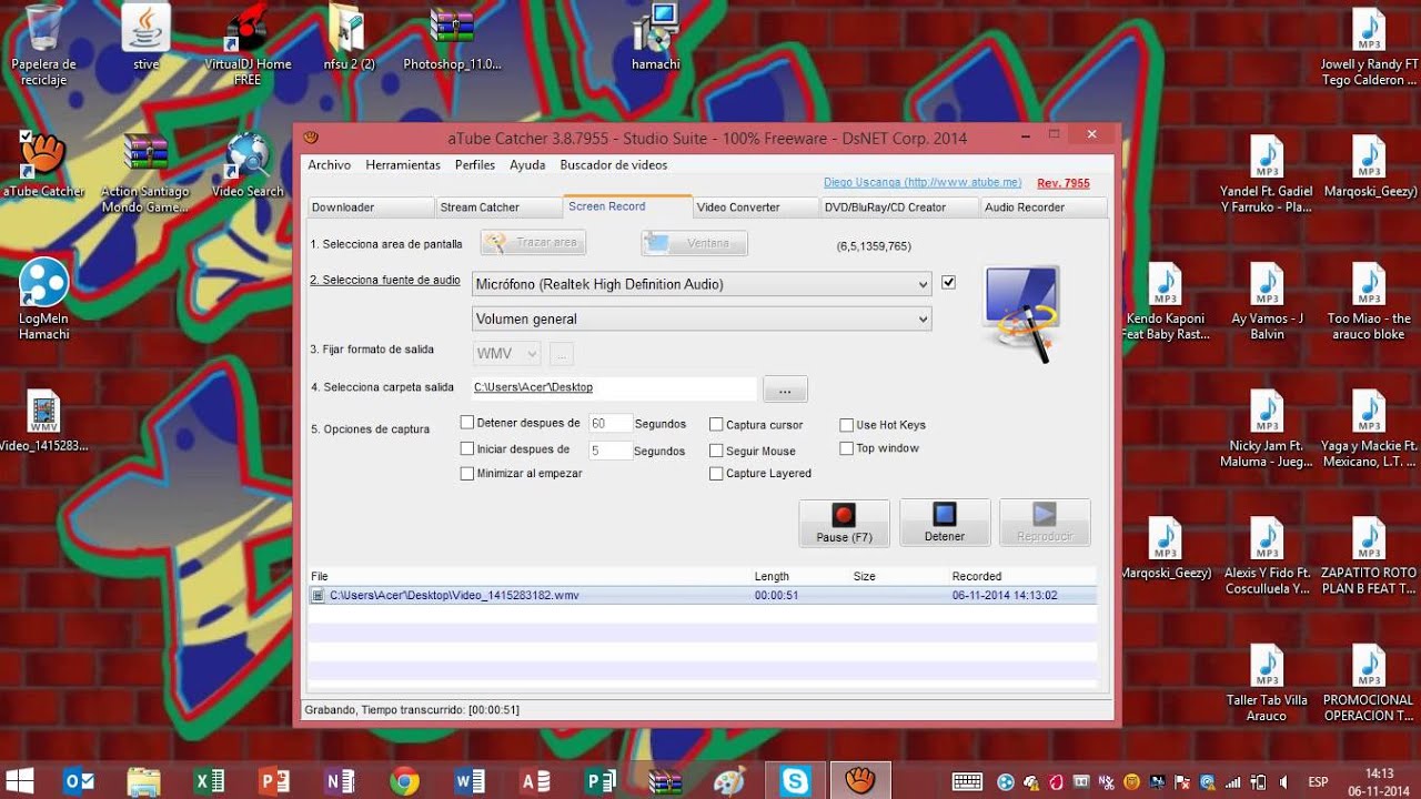 Como grabar tu pantalla con atube catcher y sus funciones YouTube Como grabar tu pantalla con atube catcher y sus funciones YouTube