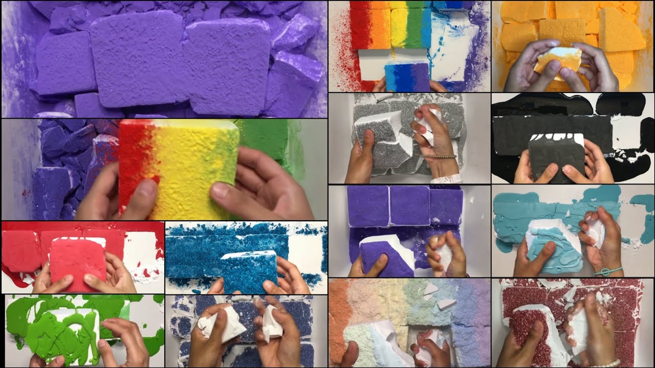 ASMR - @dreamland1781 | Fresh gym chalk blocks topped w/ colorful ...