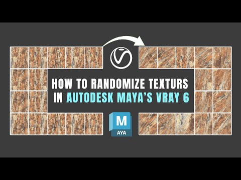 Vray 6 UV Randomizer Tutorial in Autodesk Maya 2024