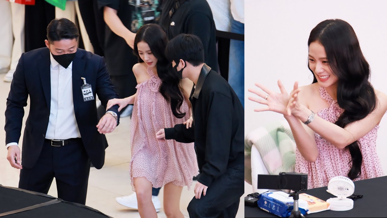 BLACKPINK 'JISOO' 여신 블랙핑크 지수 경호원들 에스코트 받으며 화려하게 입장 Opening | 23.04.01