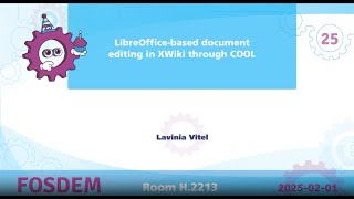 LibreOffice-based document editing in XWiki through COOL | Lavinia Vițel