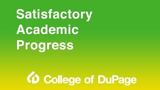 Financial Aid Presentation - Satisfactory Academic Progress Net Worth