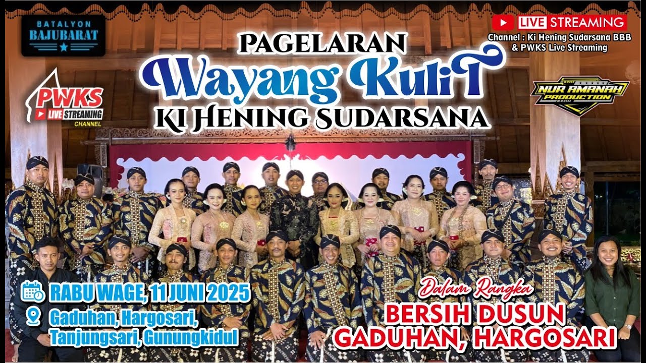 Pagelaran Wayang Kulit Dalang Ki Hening Sudarsana - Gaduhan Tanjungsari