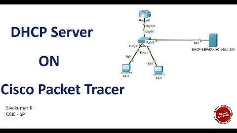 How to configure DHCP server in Cisco Packet tracer