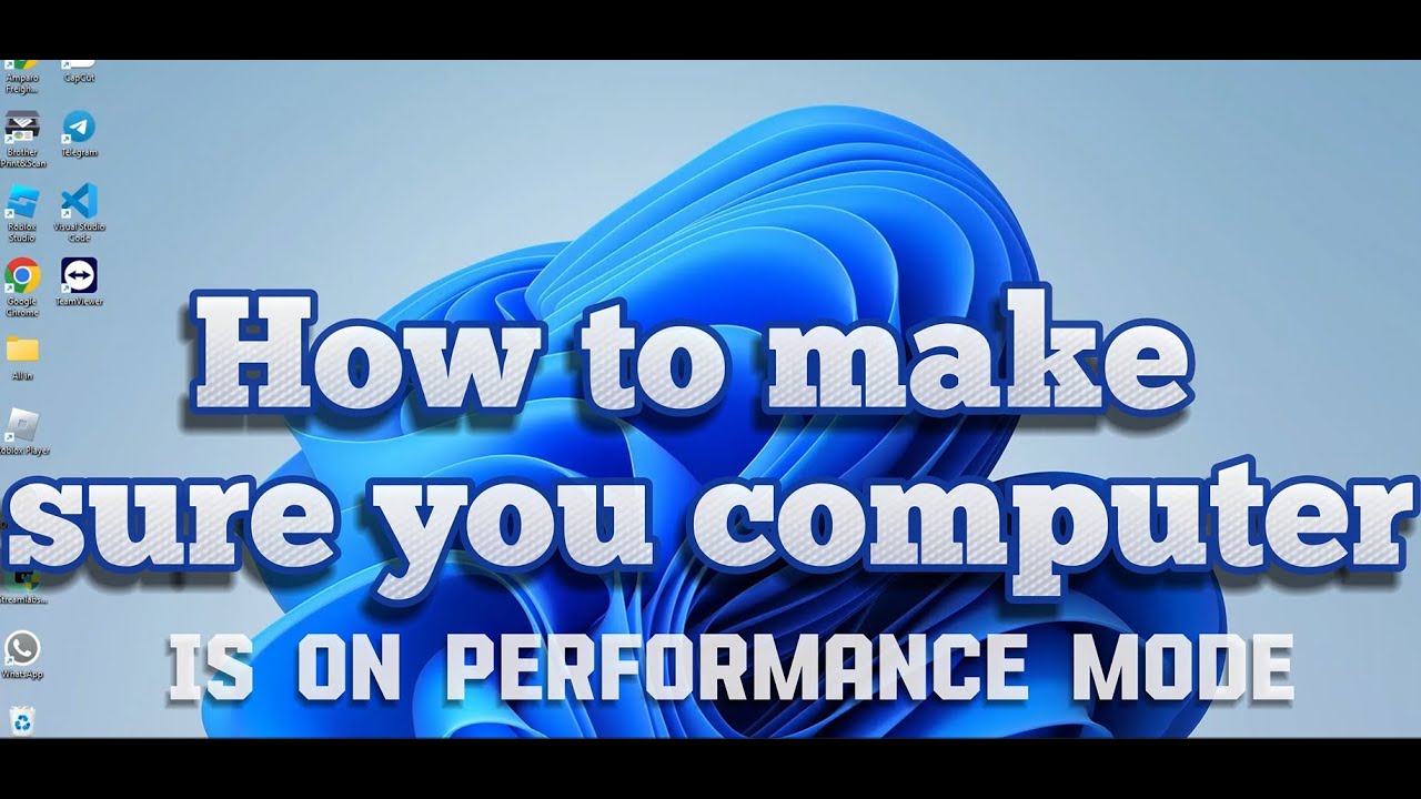 How to turn on high performance mode on windows 11 youtube