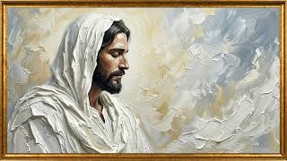 Calm Christ in Prayer TV Art | Sacred Frame Gallery 4K Screensaver | Impasto Oil Painting screenshot 4