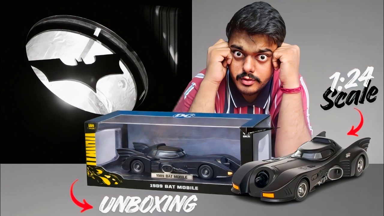This 1989 Batmobile 1:24 Diecast Looks Unreal 😱🦇 Unboxing & Review