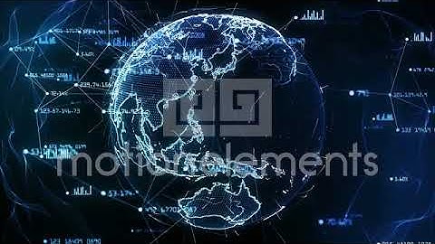 global network connections connecting big data around