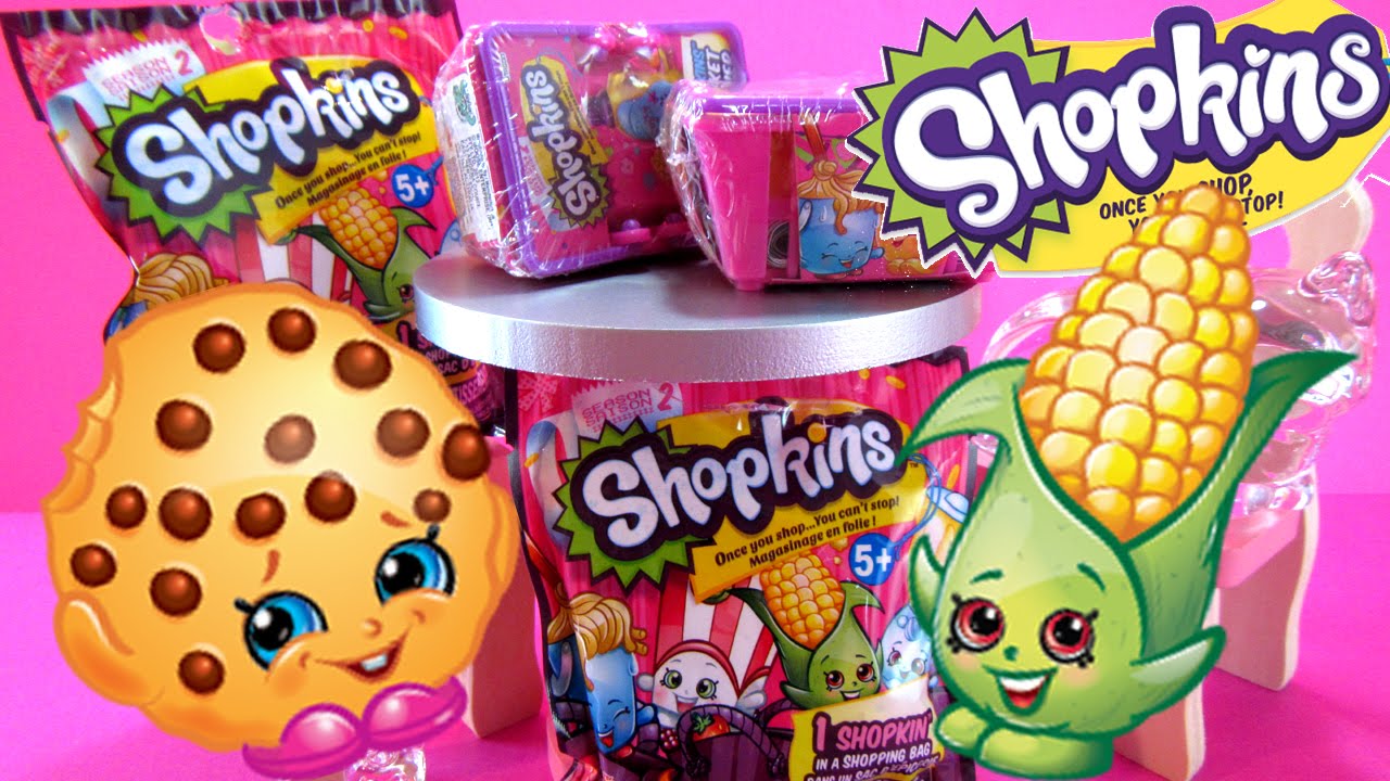 Shopkins Blind Bags and Baskets Season 2, Rare Chloe Flower, Corny Corn, Yummy Gum CKC YouTube