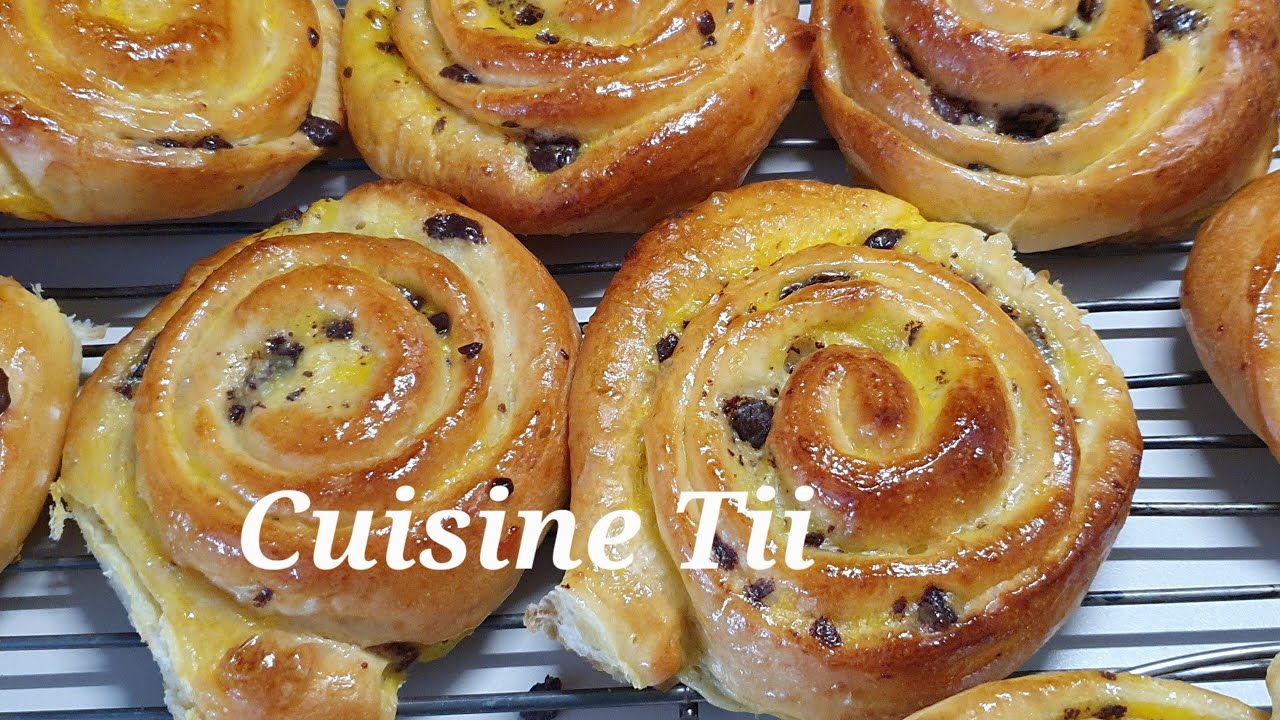 Recette - Escargots aux pépites de chocolat en vidéo 