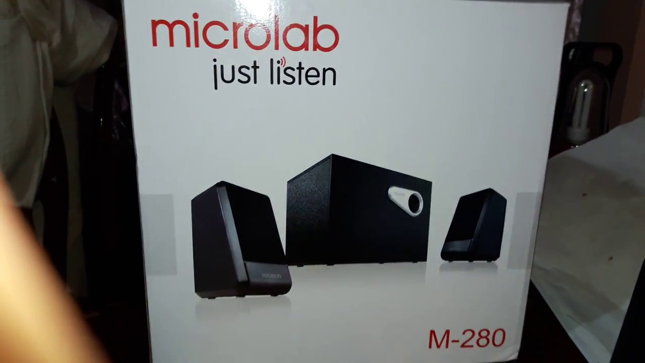 Microlab M280 subwoofer testing - YouTube