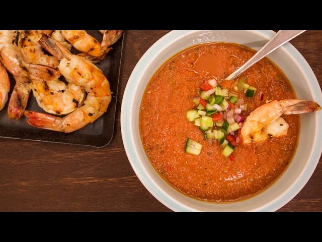 Macho Gazpacho With Margarita Shrimp | Rachael Ray Show