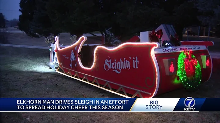 'It takes Christmas spirit': Elkhorn man drives sleigh to help spread joy this holiday season